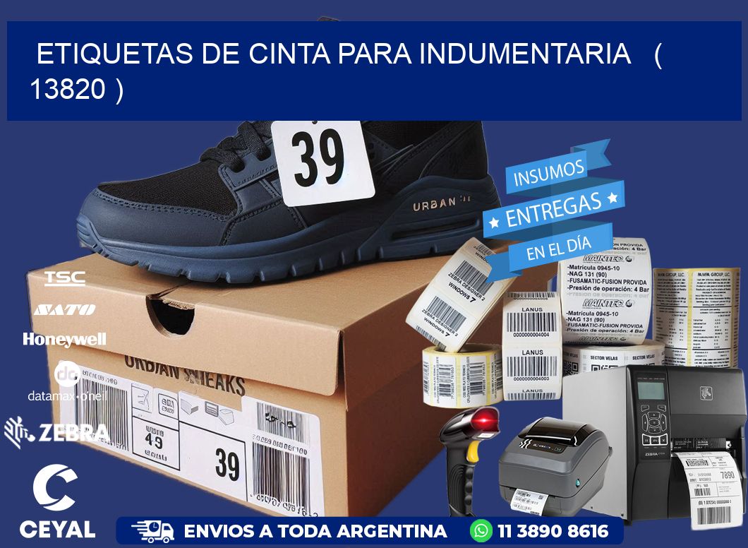 ETIQUETAS DE CINTA PARA INDUMENTARIA ( 13820 )