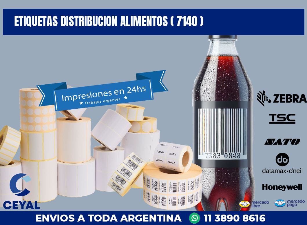 ETIQUETAS DISTRIBUCION ALIMENTOS ( 7140 )