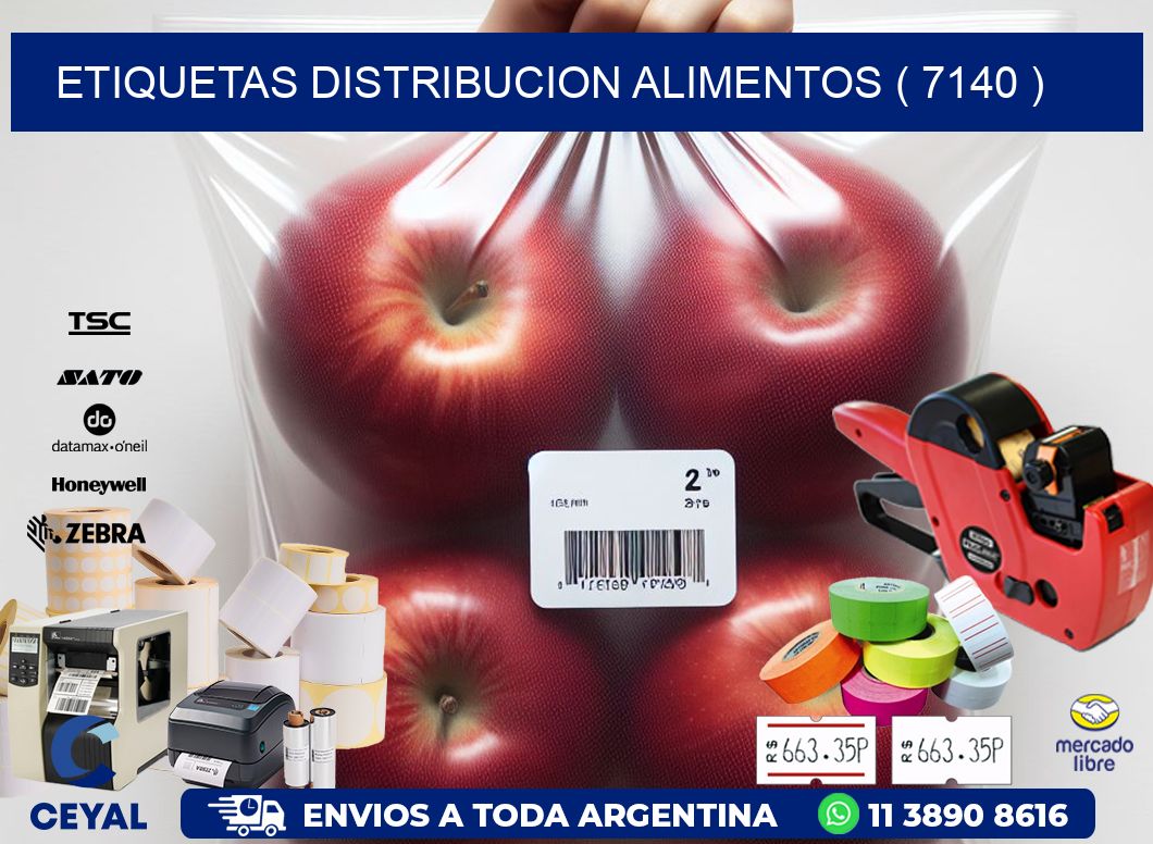 ETIQUETAS DISTRIBUCION ALIMENTOS ( 7140 )