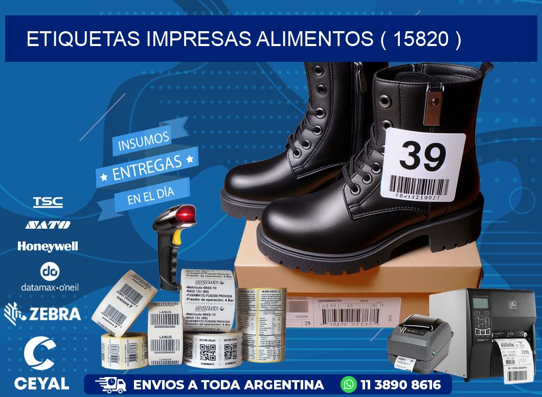 ETIQUETAS IMPRESAS ALIMENTOS ( 15820 )