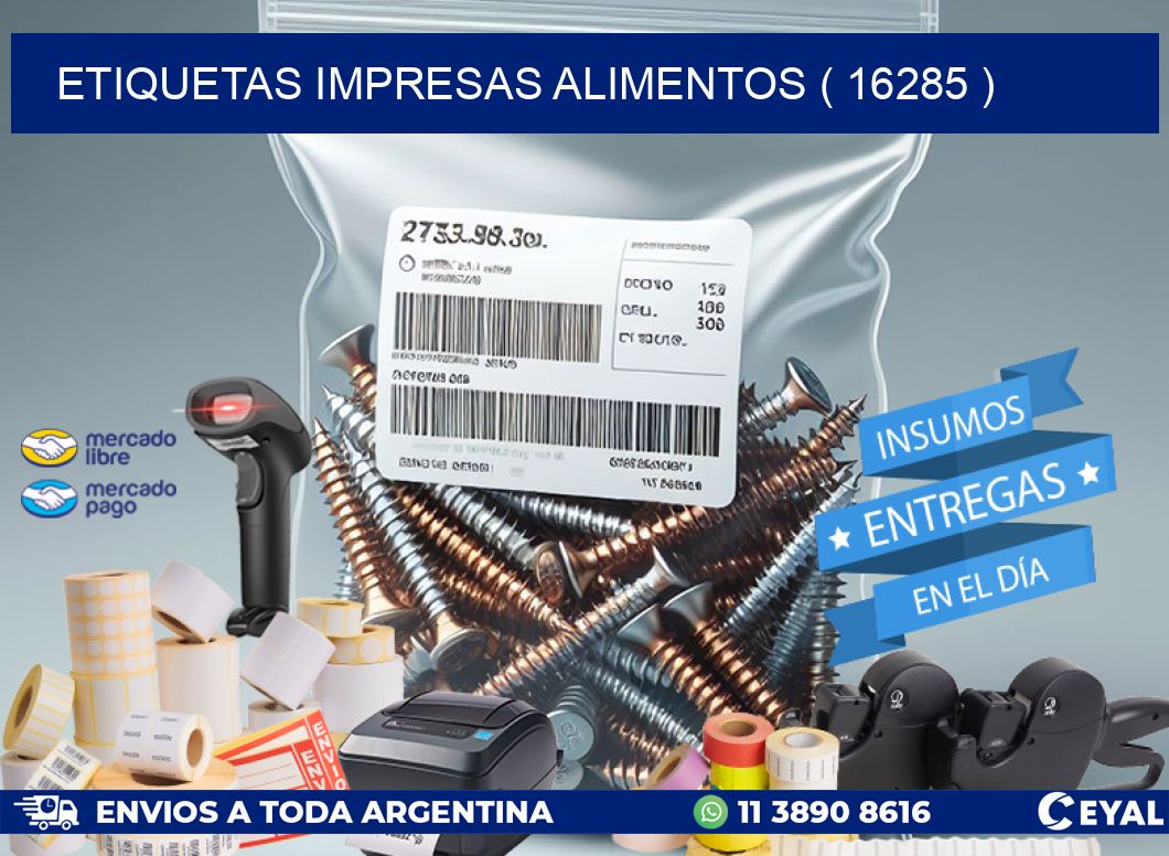 ETIQUETAS IMPRESAS ALIMENTOS ( 16285 )