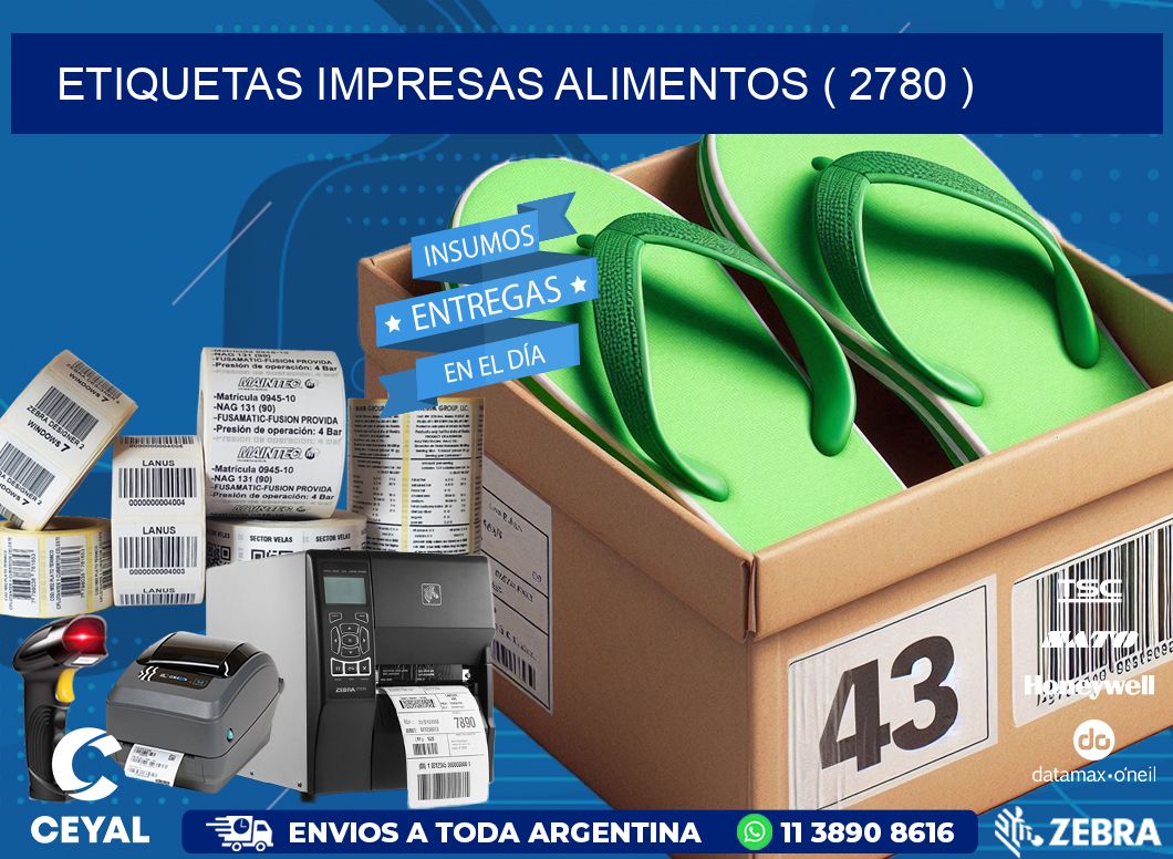 ETIQUETAS IMPRESAS ALIMENTOS ( 2780 )