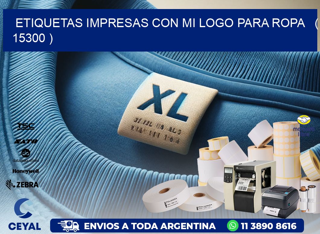 ETIQUETAS IMPRESAS CON MI LOGO PARA ROPA   ( 15300 )