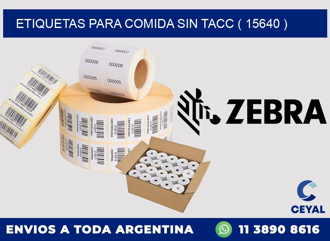 ETIQUETAS PARA COMIDA SIN TACC ( 15640 )