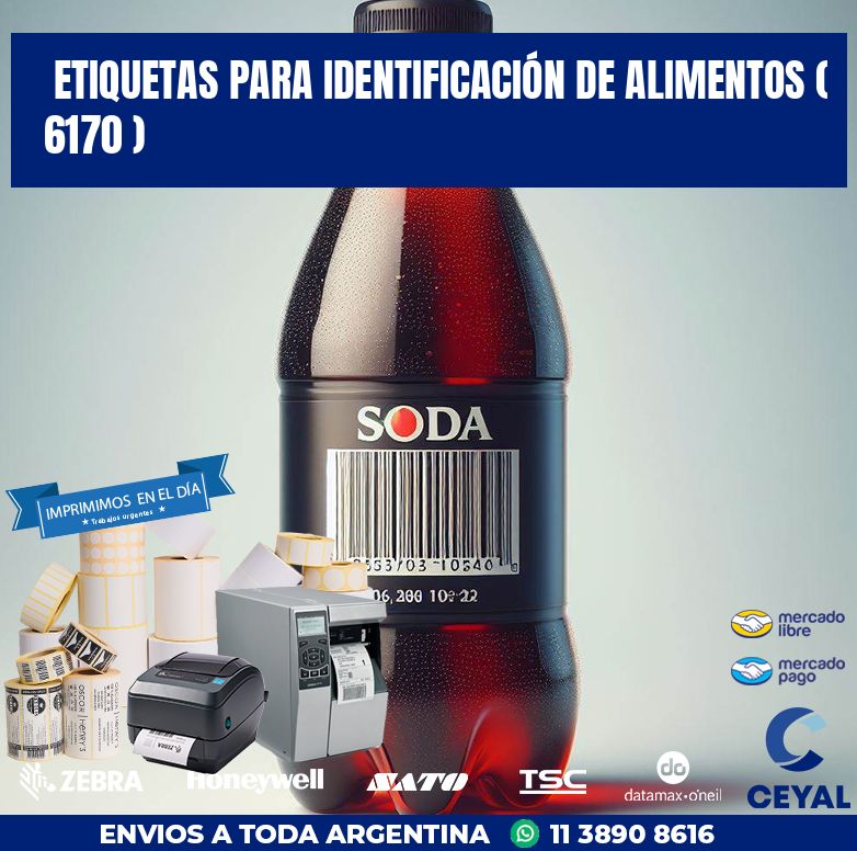 ETIQUETAS PARA IDENTIFICACIÓN DE ALIMENTOS ( 6170 )