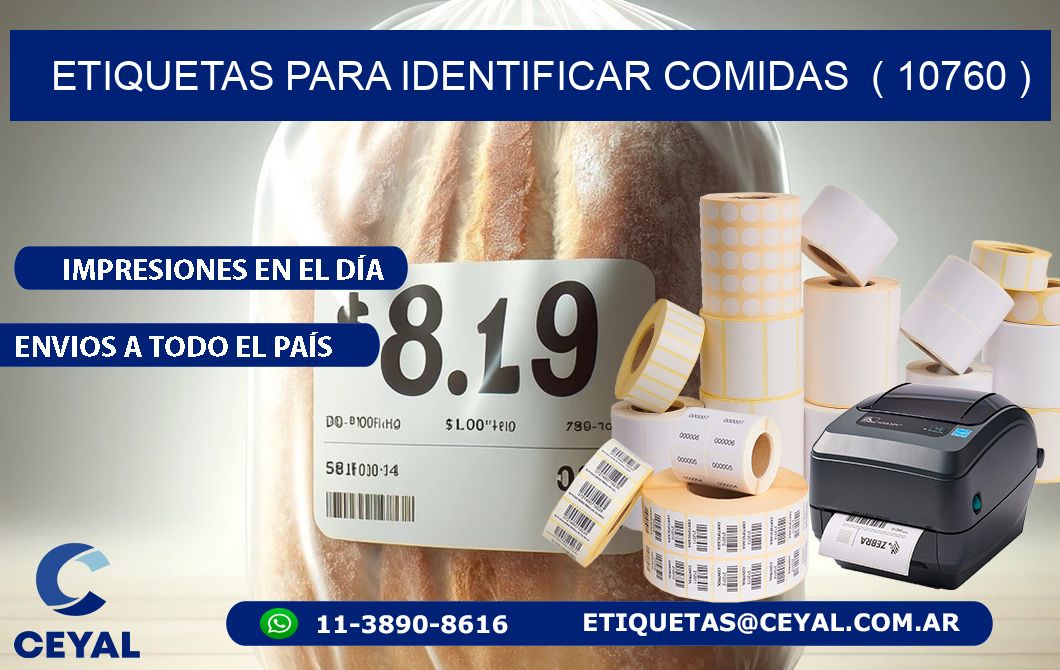 ETIQUETAS PARA IDENTIFICAR COMIDAS ( 10760 )