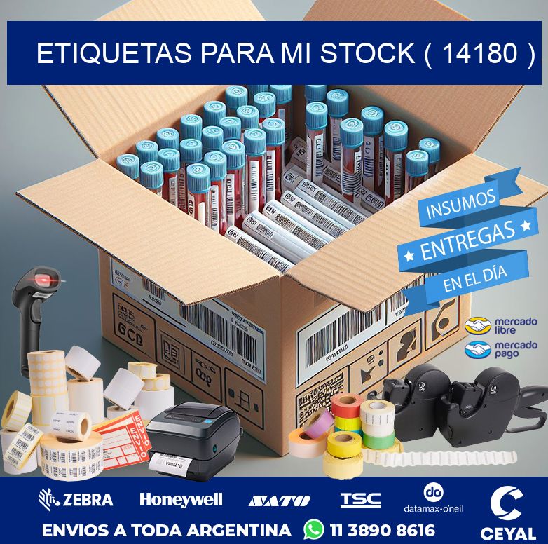 ETIQUETAS PARA MI STOCK ( 14180 )