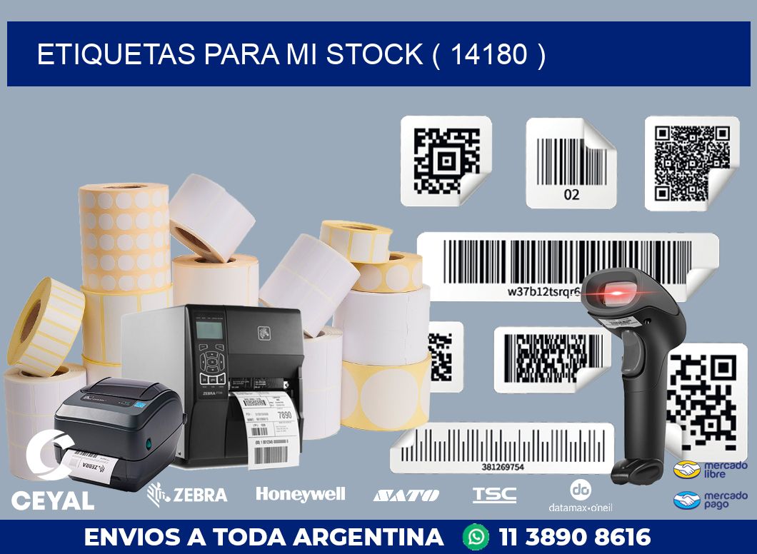 ETIQUETAS PARA MI STOCK ( 14180 )