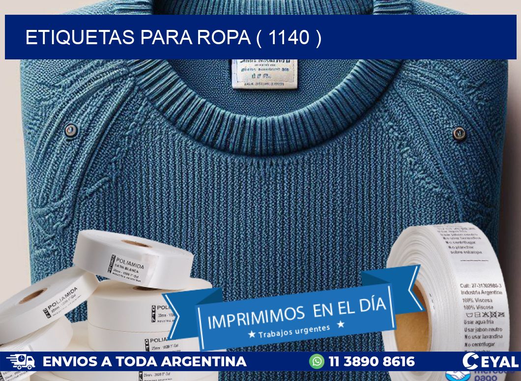 ETIQUETAS PARA ROPA ( 1140 )