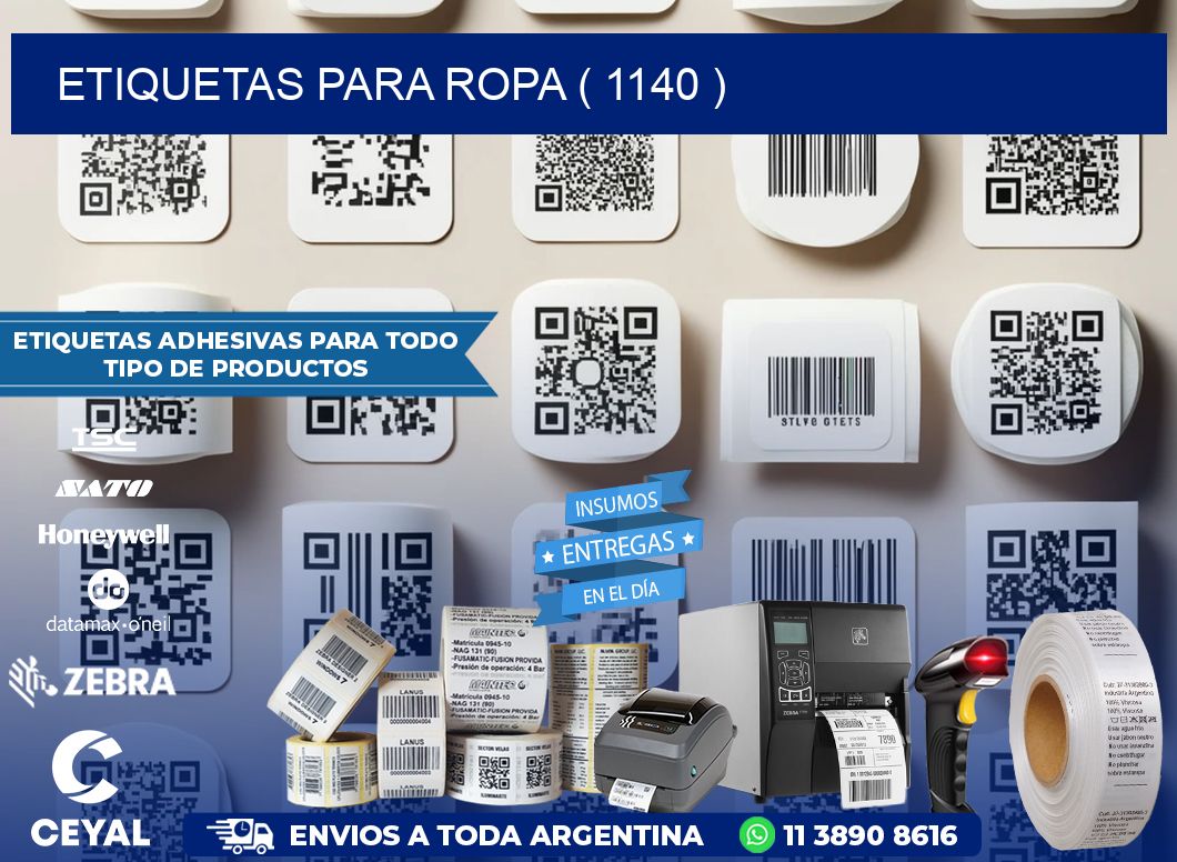 ETIQUETAS PARA ROPA ( 1140 )