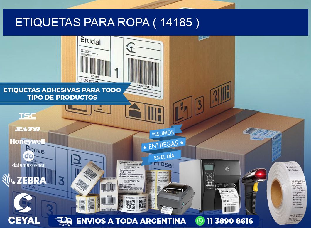 ETIQUETAS PARA ROPA ( 14185 )
