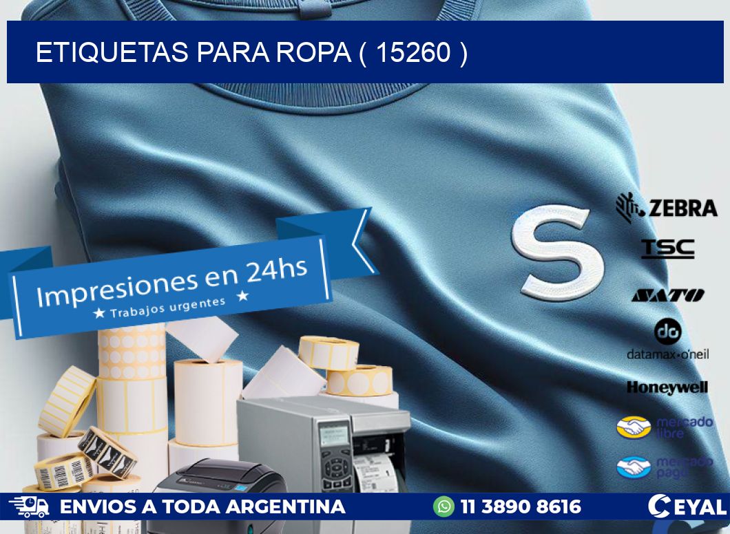 ETIQUETAS PARA ROPA ( 15260 )