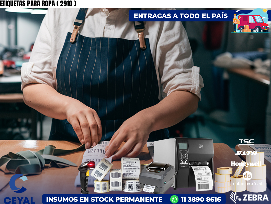 ETIQUETAS PARA ROPA ( 2910 )