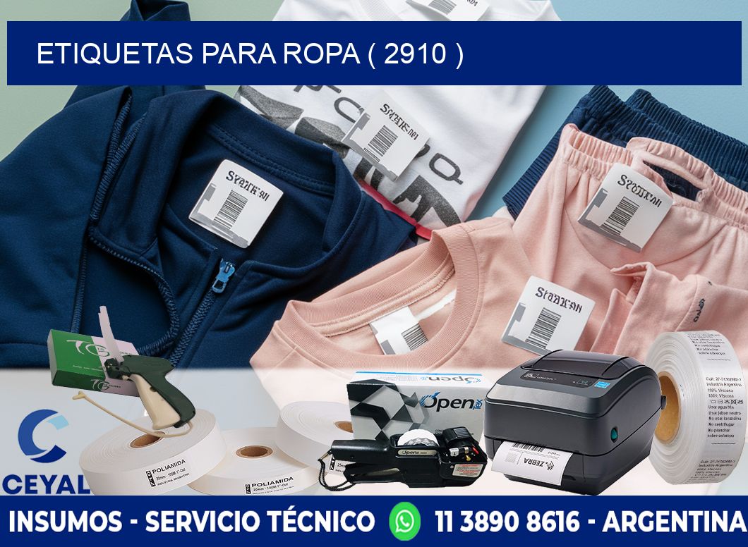 ETIQUETAS PARA ROPA ( 2910 )