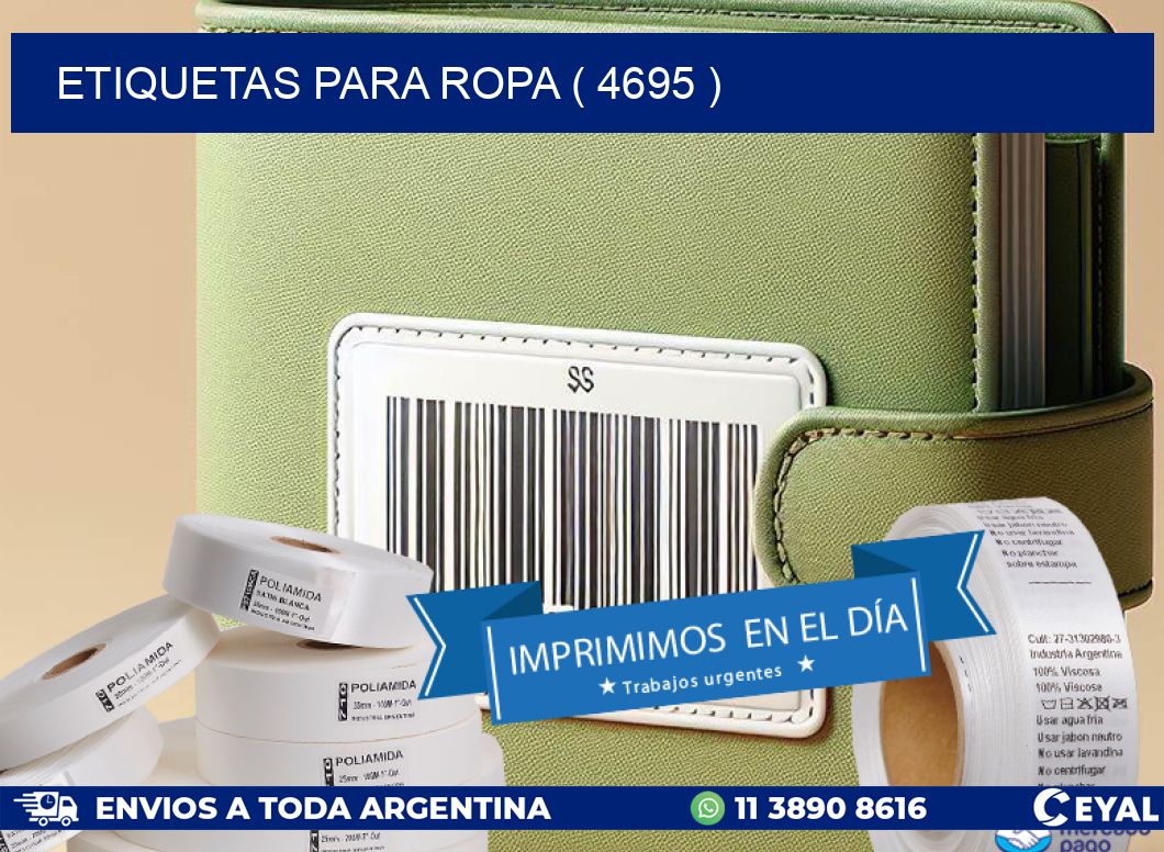 ETIQUETAS PARA ROPA ( 4695 )