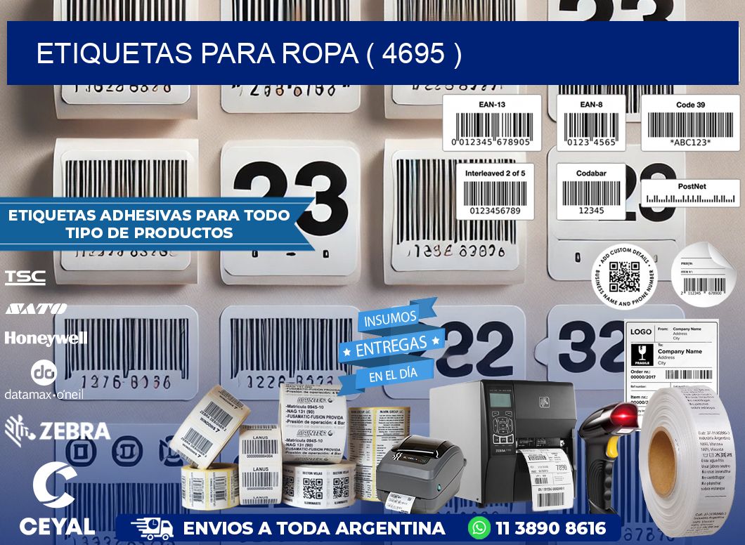 ETIQUETAS PARA ROPA ( 4695 )