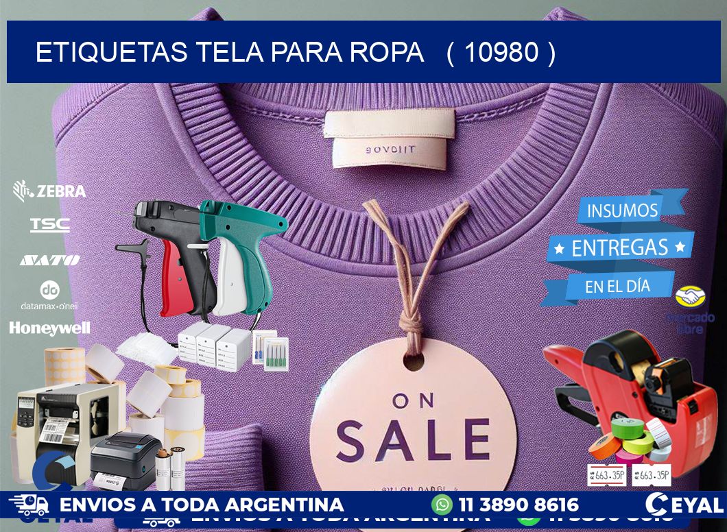 ETIQUETAS TELA PARA ROPA ( 10980 )