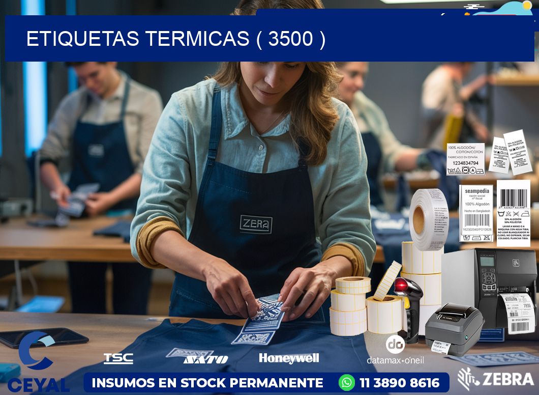 ETIQUETAS TERMICAS ( 3500 )