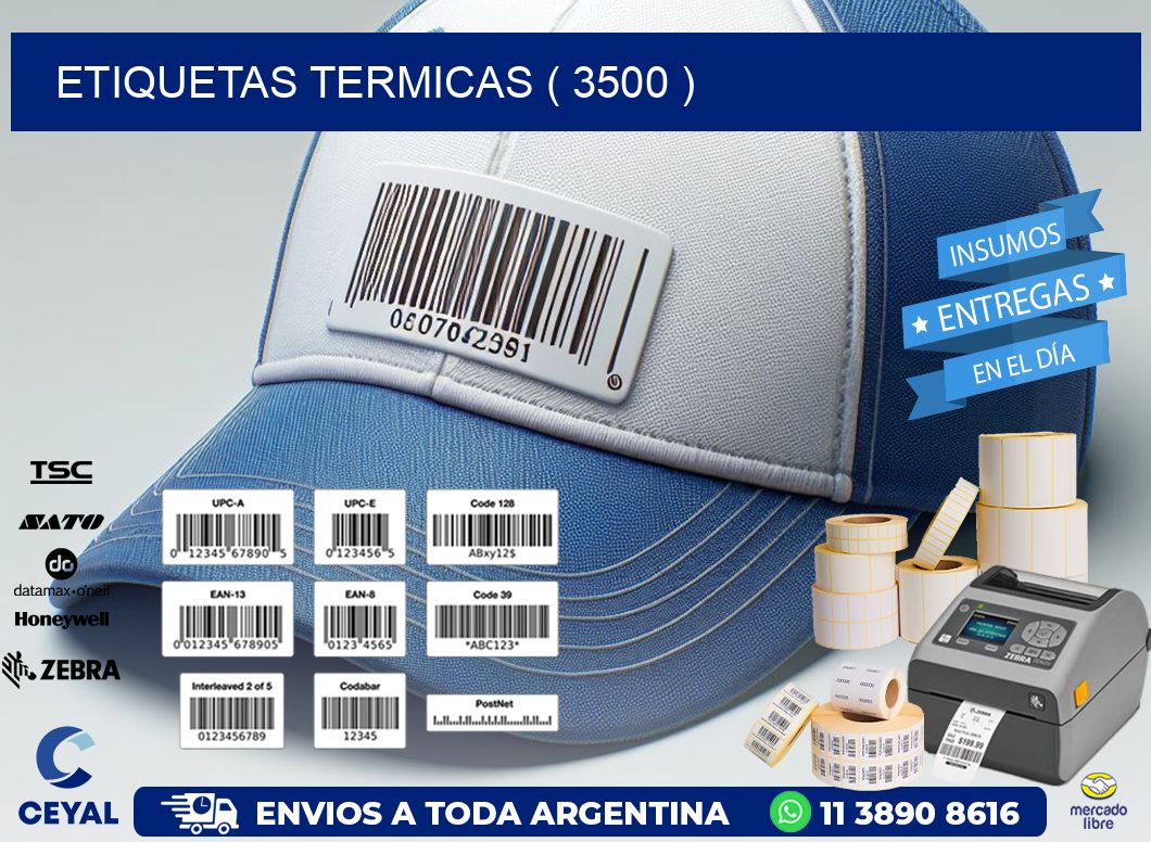 ETIQUETAS TERMICAS ( 3500 )