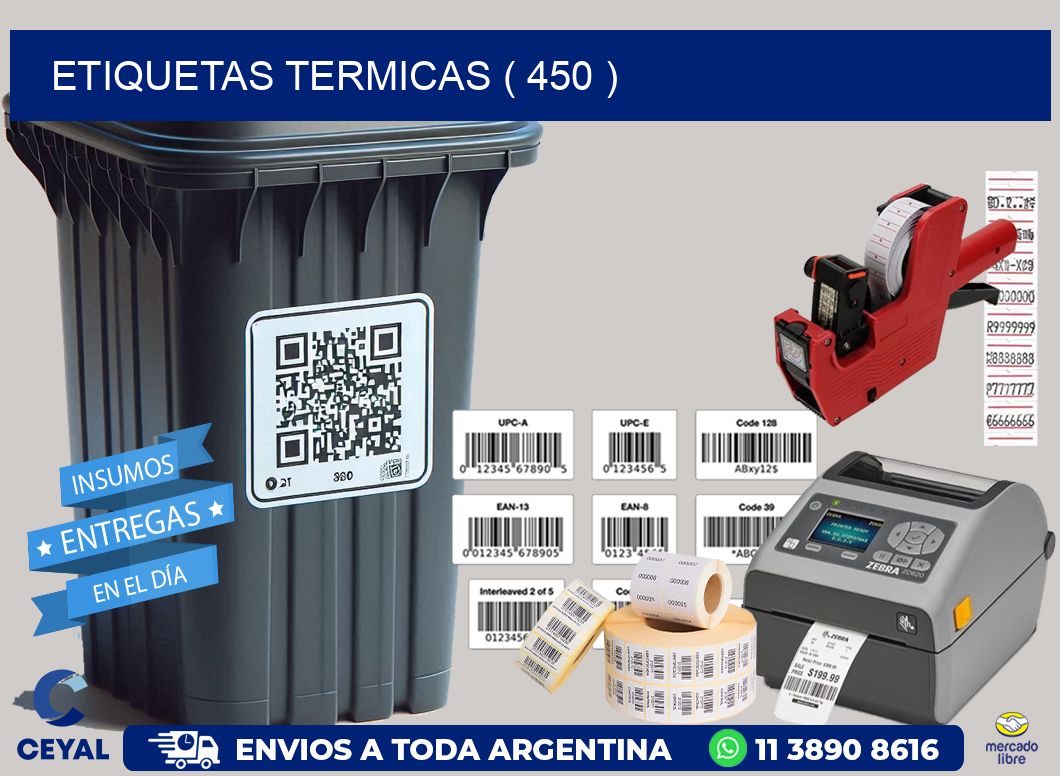 ETIQUETAS TERMICAS ( 450 )