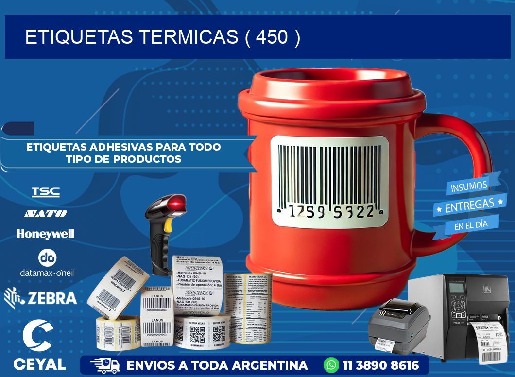 ETIQUETAS TERMICAS ( 450 )