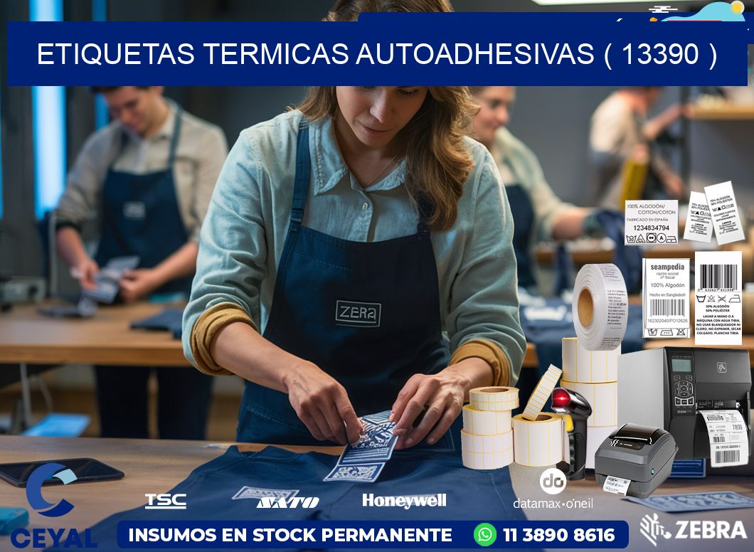 ETIQUETAS TERMICAS AUTOADHESIVAS ( 13390 )