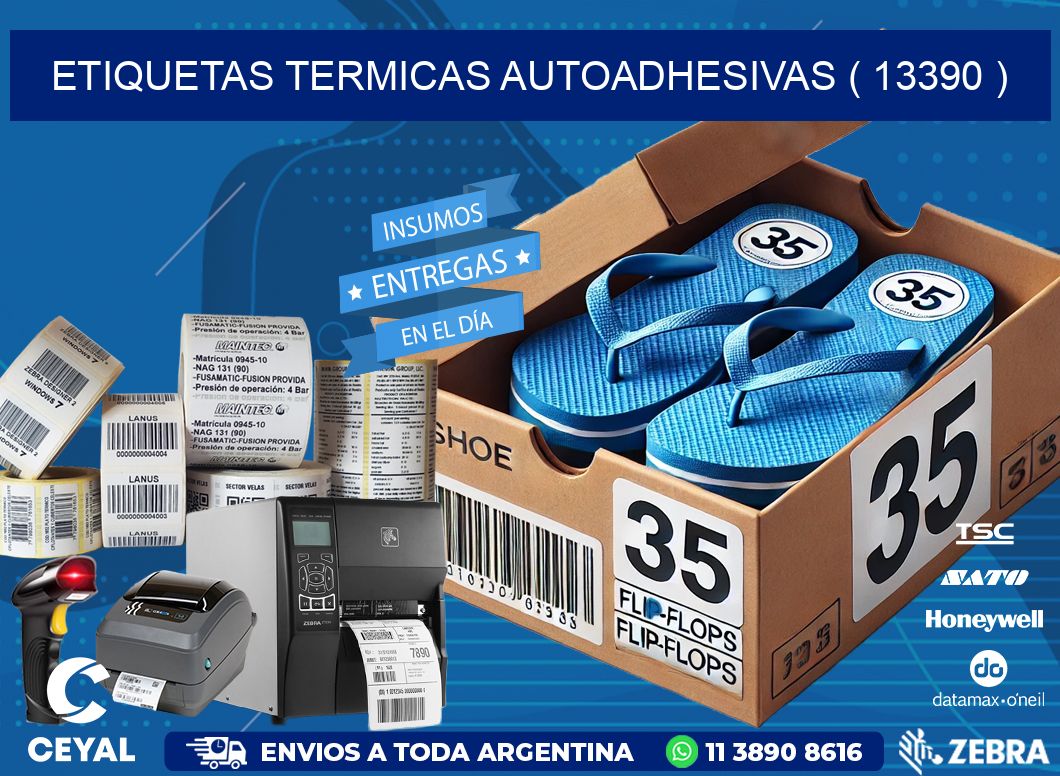 ETIQUETAS TERMICAS AUTOADHESIVAS ( 13390 )
