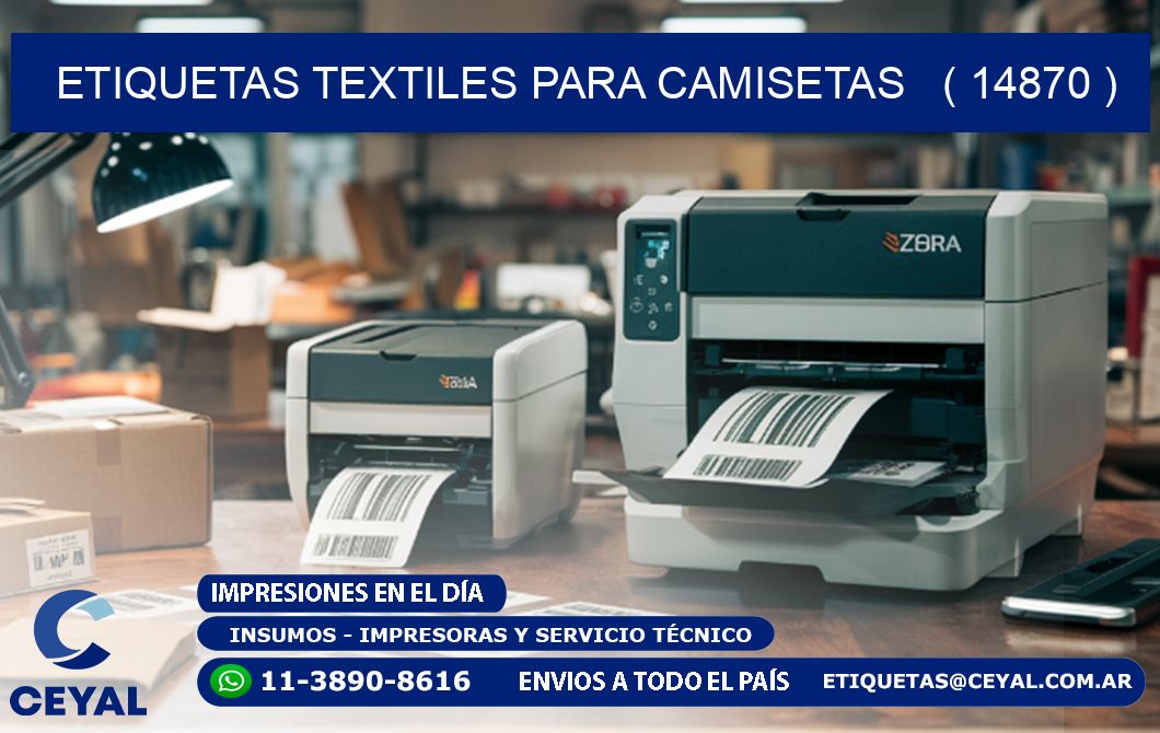 ETIQUETAS TEXTILES PARA CAMISETAS   ( 14870 )