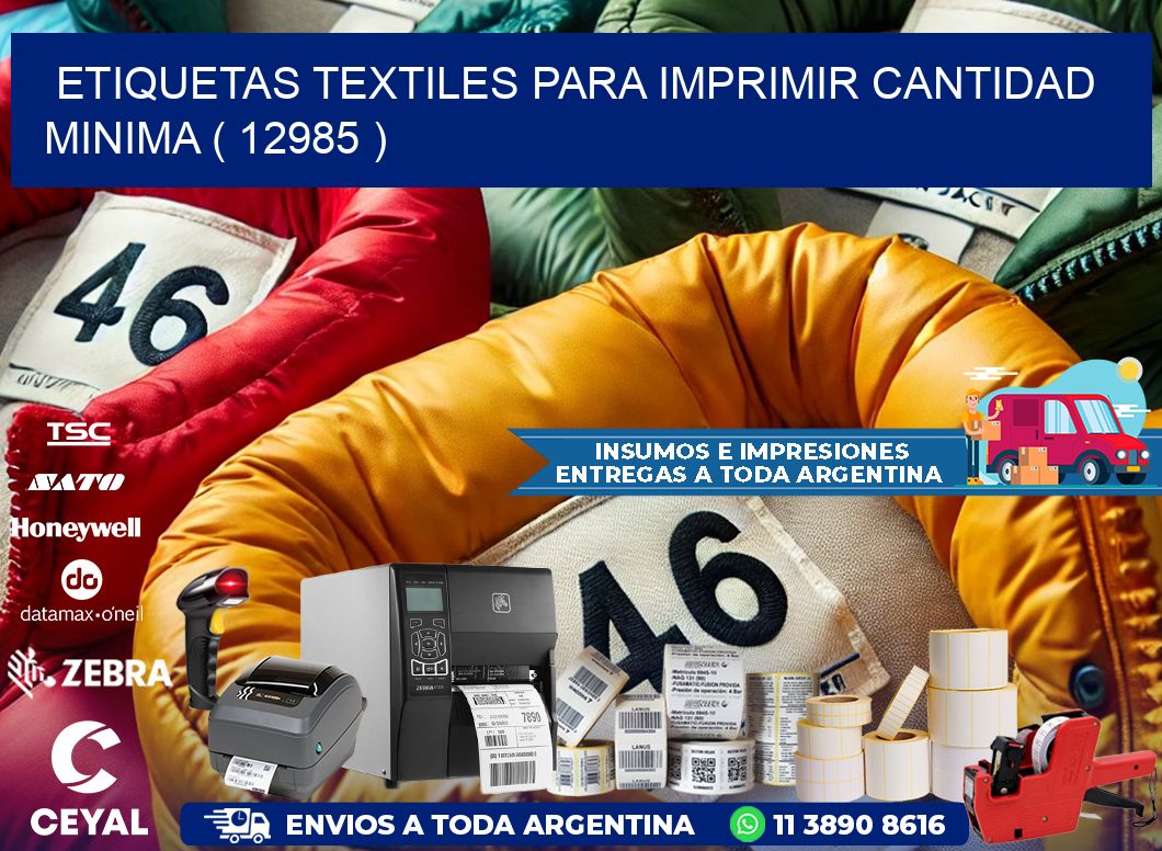 ETIQUETAS TEXTILES PARA IMPRIMIR CANTIDAD MINIMA ( 12985 )
