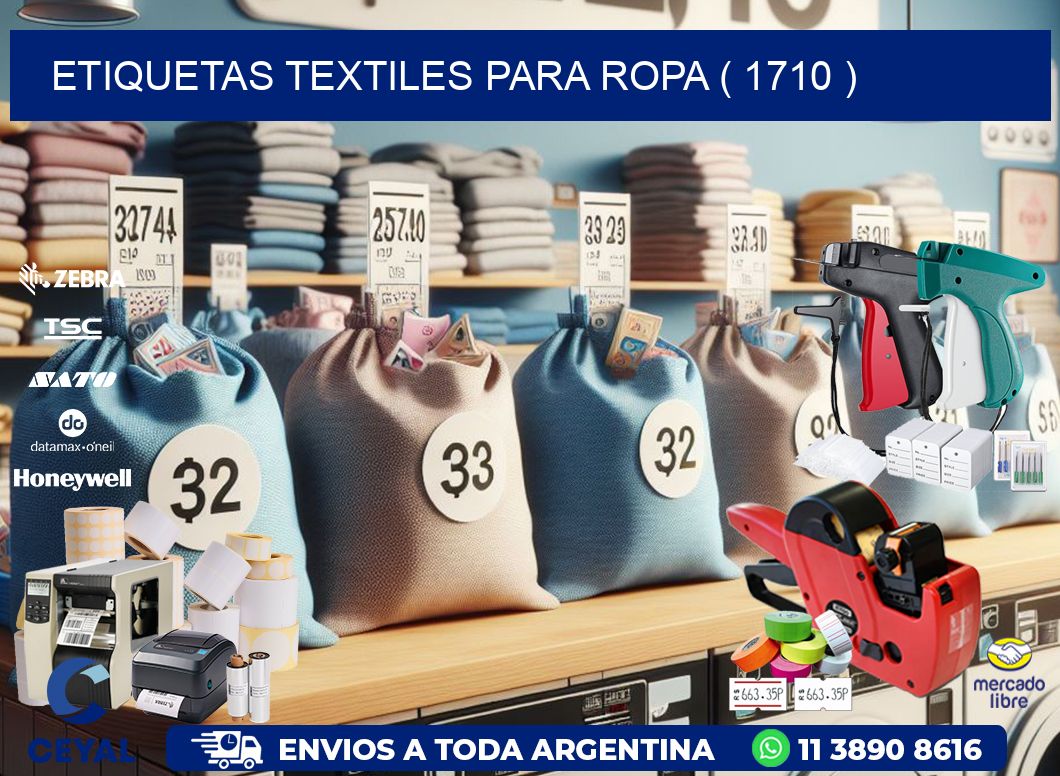 ETIQUETAS TEXTILES PARA ROPA ( 1710 )