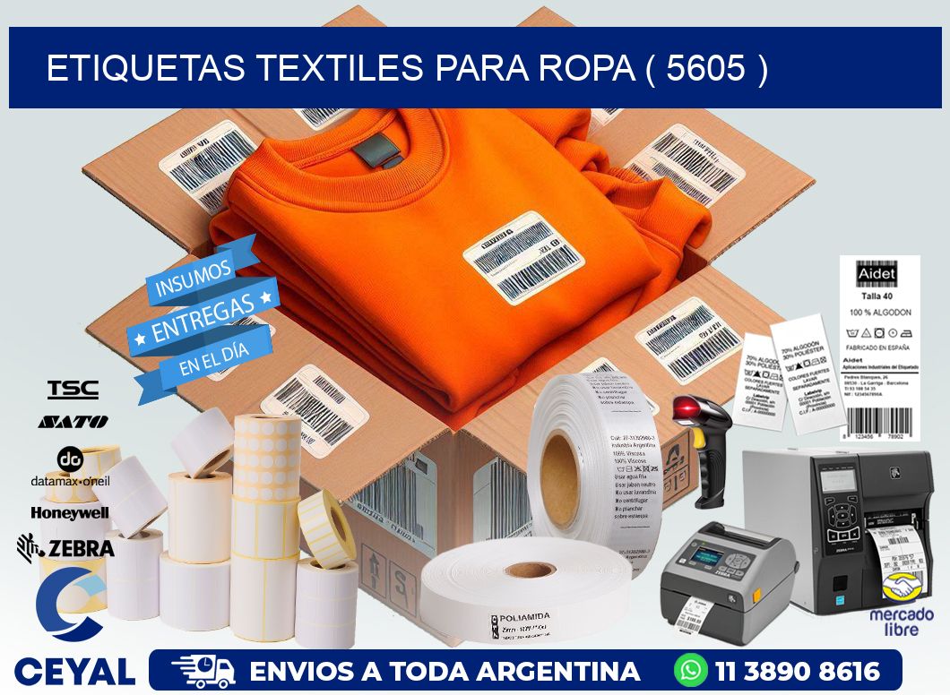 ETIQUETAS TEXTILES PARA ROPA ( 5605 )