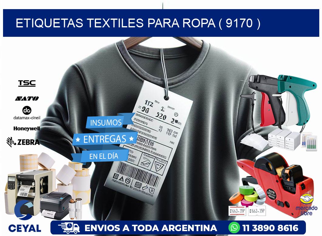ETIQUETAS TEXTILES PARA ROPA ( 9170 )