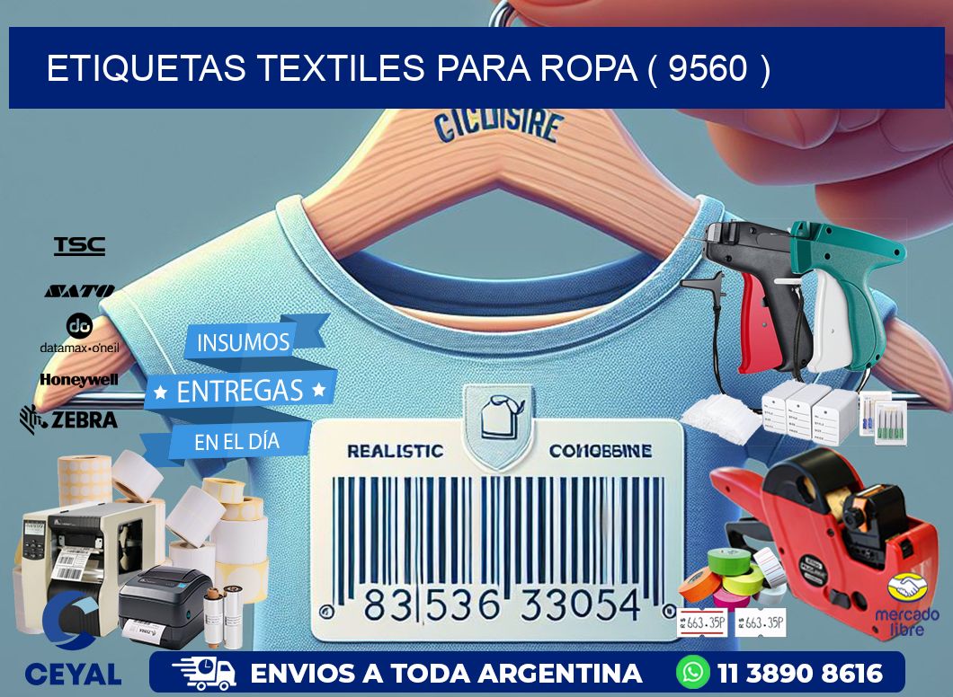 ETIQUETAS TEXTILES PARA ROPA ( 9560 )