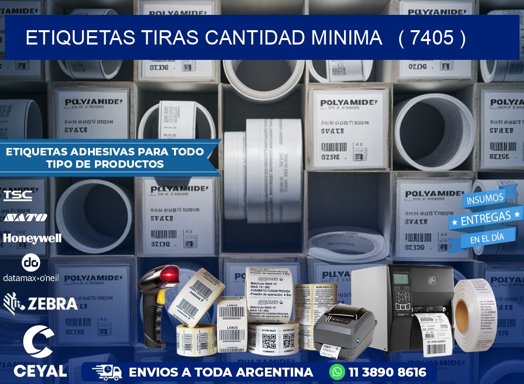 ETIQUETAS TIRAS CANTIDAD MINIMA   ( 7405 )