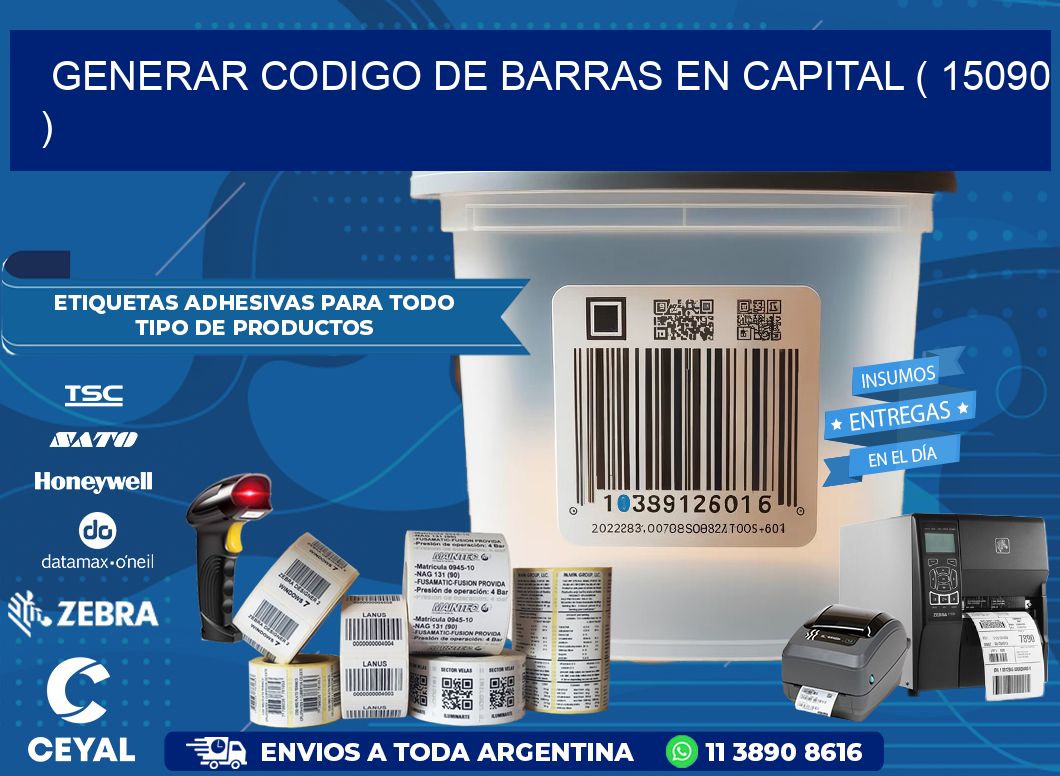 GENERAR CODIGO DE BARRAS EN CAPITAL ( 15090 )