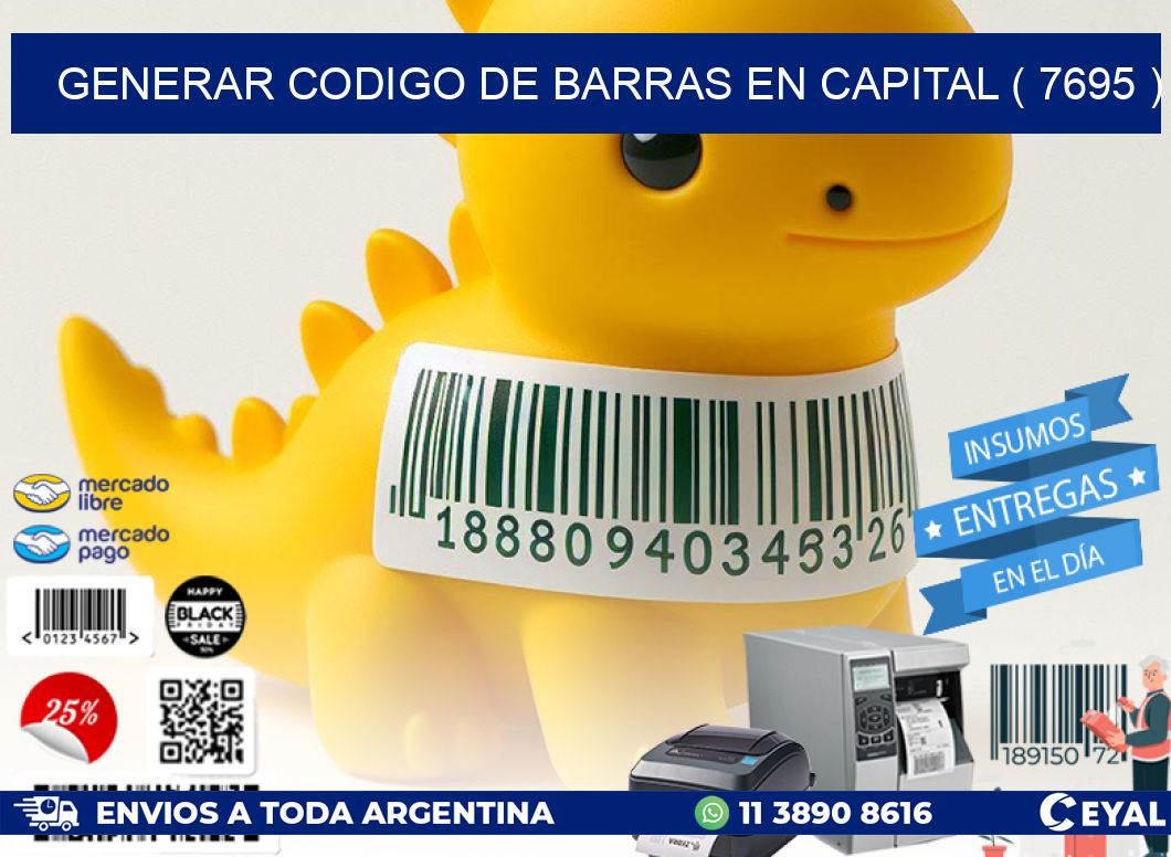 GENERAR CODIGO DE BARRAS EN CAPITAL ( 7695 )