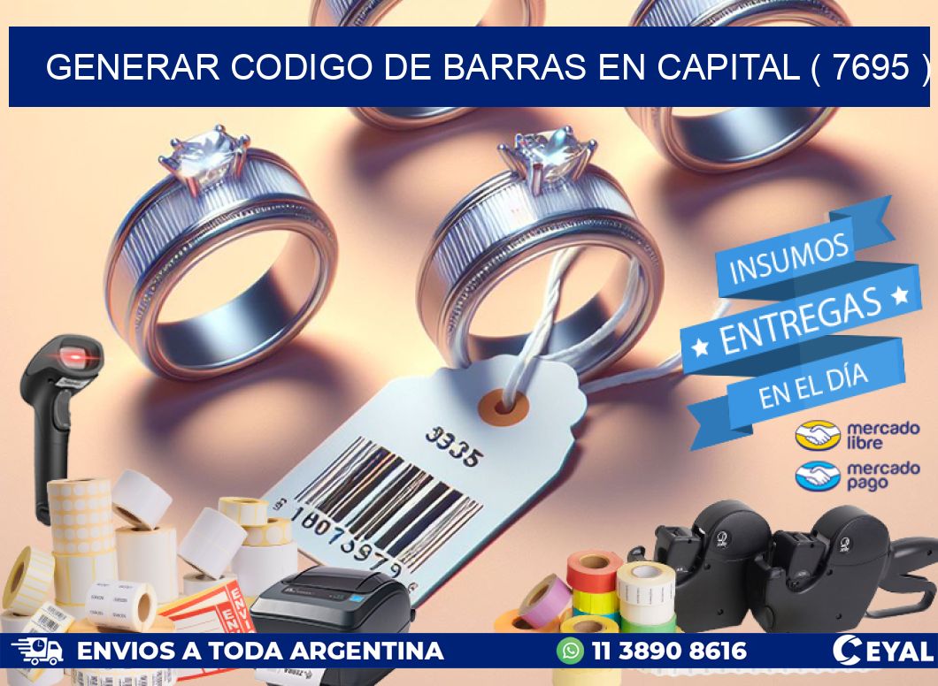 GENERAR CODIGO DE BARRAS EN CAPITAL ( 7695 )