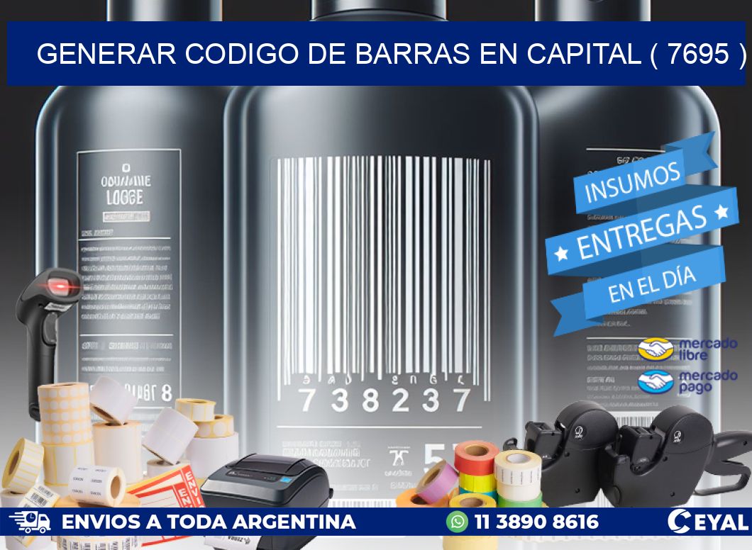 GENERAR CODIGO DE BARRAS EN CAPITAL ( 7695 )