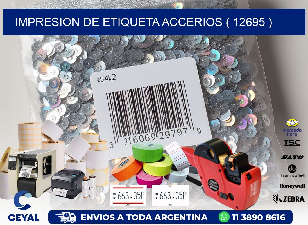 IMPRESION DE ETIQUETA ACCERIOS ( 12695 )
