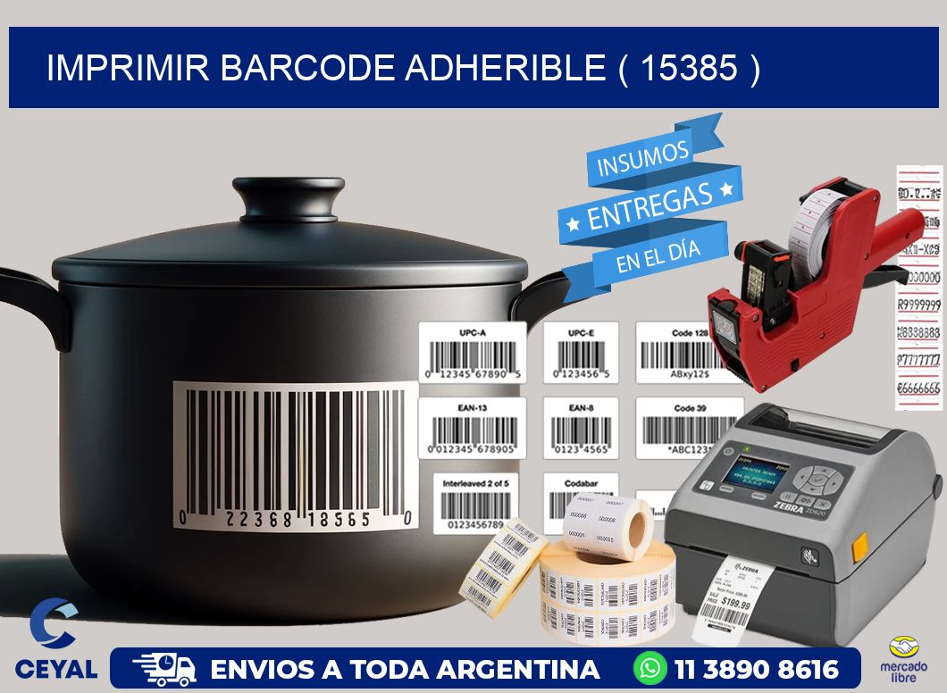 IMPRIMIR BARCODE ADHERIBLE ( 15385 )
