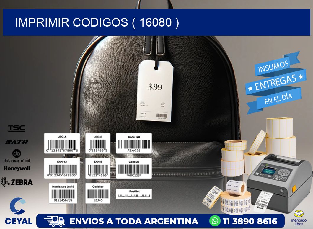 IMPRIMIR CODIGOS ( 16080 )
