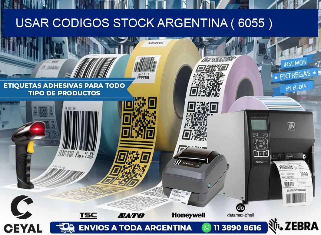 USAR CODIGOS STOCK ARGENTINA ( 6055 )