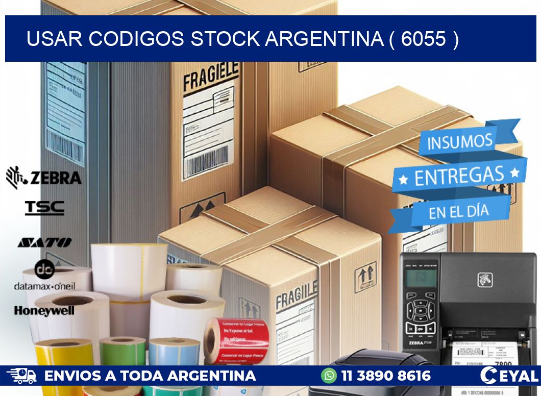 USAR CODIGOS STOCK ARGENTINA ( 6055 )