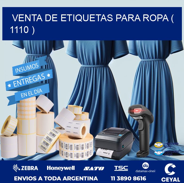 VENTA DE ETIQUETAS PARA ROPA ( 1110 )