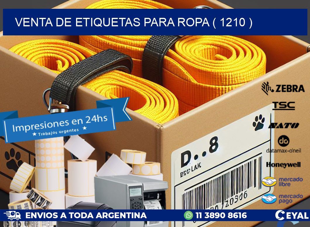 VENTA DE ETIQUETAS PARA ROPA ( 1210 )