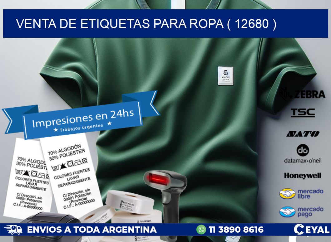 VENTA DE ETIQUETAS PARA ROPA ( 12680 )