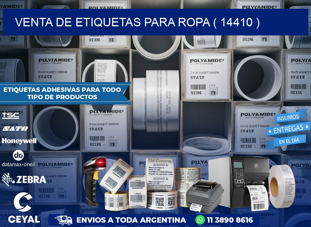 VENTA DE ETIQUETAS PARA ROPA ( 14410 )