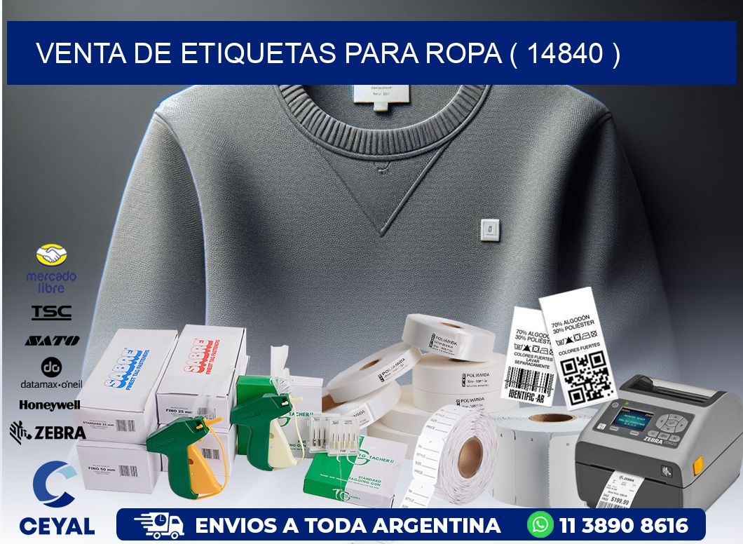VENTA DE ETIQUETAS PARA ROPA ( 14840 )