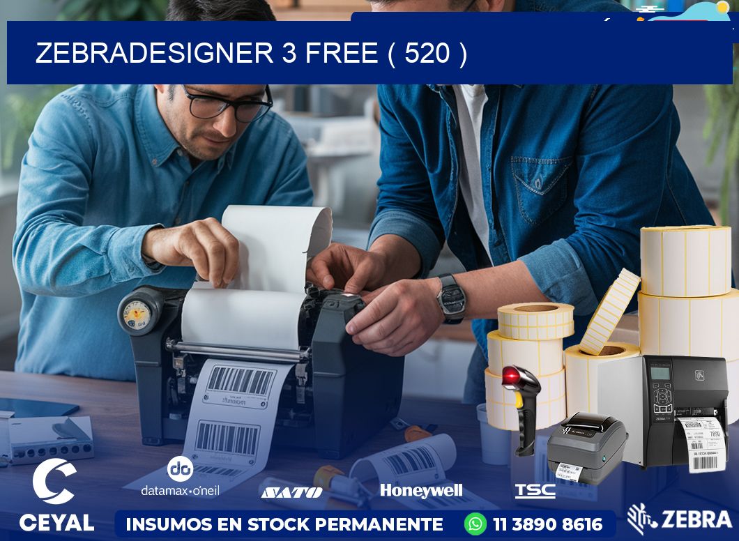ZEBRADESIGNER 3 FREE ( 520 )