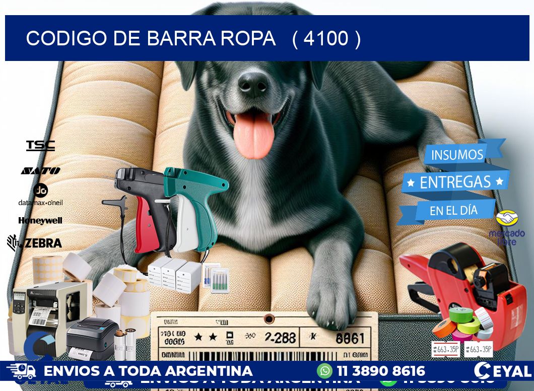 codigo de barra ropa   ( 4100 )